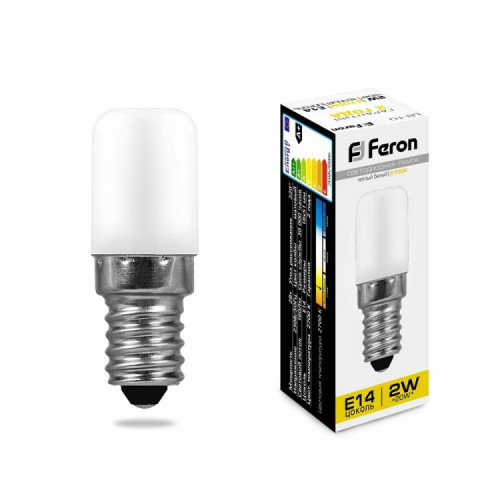 Лампа светодиодная LB-10 (2W) 230V E14 2700K для холодильника | 25295 | FERON