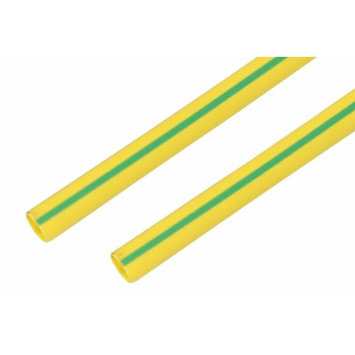 Термоусадочная трубка 35,0/17,5 мм, желто-зеленая, упаковка 10 шт. по 1 м | 23-5008 | REXANT