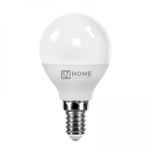 Лампа светодиодная LED-ШАР-VC 6Вт 230В Е14 3000К 540Лм | 4690612020501 | IN HOME