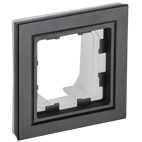 BRITE Рамка 1-мест. IP44 РУ-1-БрЧ-44 черный | BR-M12-44-K02 | IEK