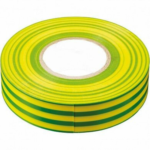 Изоляционная лента 0,13*19 мм, 20 м. желто-зеленая | 32842 | STEKKER
