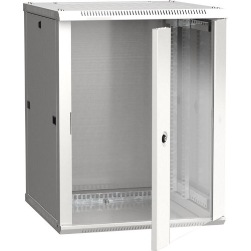 Шкаф LINEA W 18U 600x600 мм дверь стекло, RAL7035 | LWR3-18U66-GF | ITK