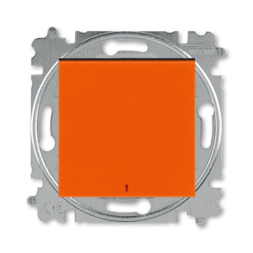 ABB Levit Оранжевый / дымчатый чёрный Переключатель 1-кл. с подсветкой контрольная | 3559H-A25445 66W | 2CHH592545A6066 | ABB