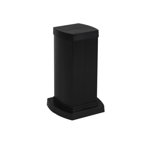 Snap-On мини-колонна алюминиевая с крышкой из пластика 4 секции, высота 0,3 метра, цвет черный | 653042 | Legrand