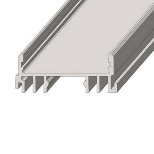 Профиль алюминиевый для светодиодной ленты накладной 3612-2, 2 метра | 146-245 | REXANT