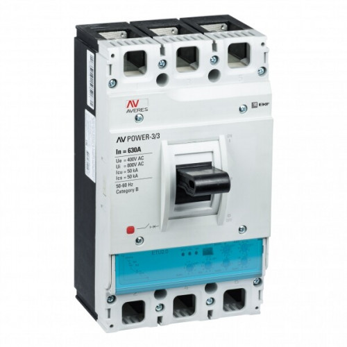Автоматический выключатель AV POWER-3/3 630А 50kA ETU2.2 | mccb-33-630-2.2-av | EKF