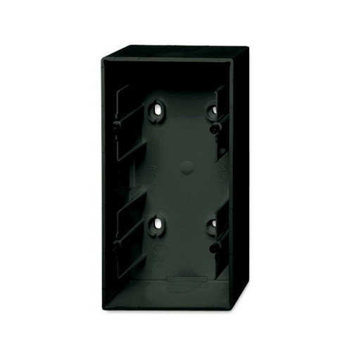ABB Basic 55 Шато (чёрный) Коробка для открытого монтажа, 2-постовая | 1799-0-0966 | 2CKA001799A0966 | ABB