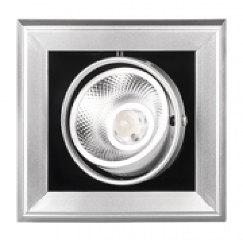 Светильник светодиодный встраиваемый карданный LED PSP-S 311 1x9W 4000K 24° GREY IP40 | .5027145 | Jazzway