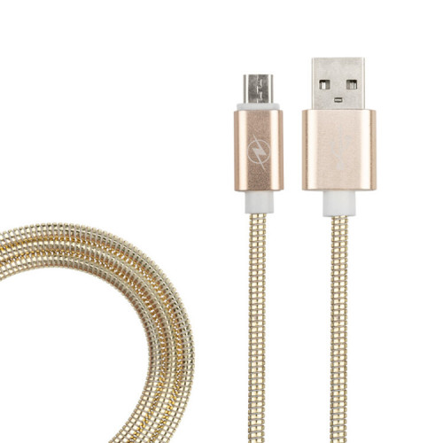 USB кабель micro USB, золото металл, 1 метр REXANT | 18-4243 | REXANT