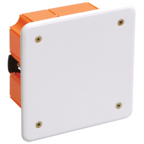 Коробка распределительная с/у 92х92x45 КМ41022 с саморезами, пластиковые лапки, с крышкой (для полых стен) | UKG11-092-092-045-P | IEK