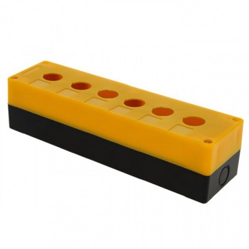 Корпус КП106 пластиковый 6 кнопок желтый EKF PROxima | cpb-106-o | EKF