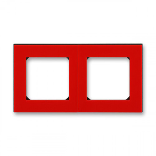 ABB Levit Красный / дымчатый чёрный Рамка 2-ая | 3901H-A05020 65W | 2CHH015020A6065 | ABB