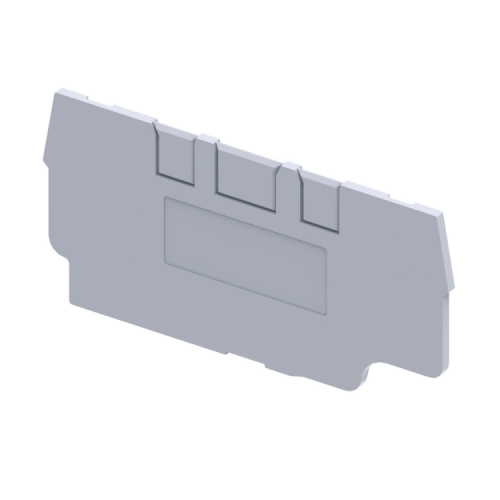 Крышка концевая для клеммы проходной OptiClip EPCX2,5/3-TRIPLET-серый | 289751 | КЭАЗ