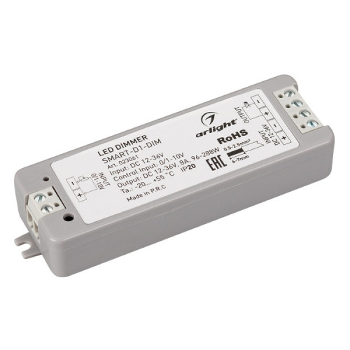 Диммер SMART-D1-DIM (12-36V, 0/1-10V) | 023061 | Arlight