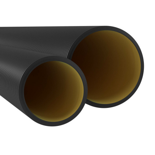 Труба двустенная жесткая ПНД для кабельной канализации 110мм, SN12, 5,70м, черный | 160911A57 | DKC