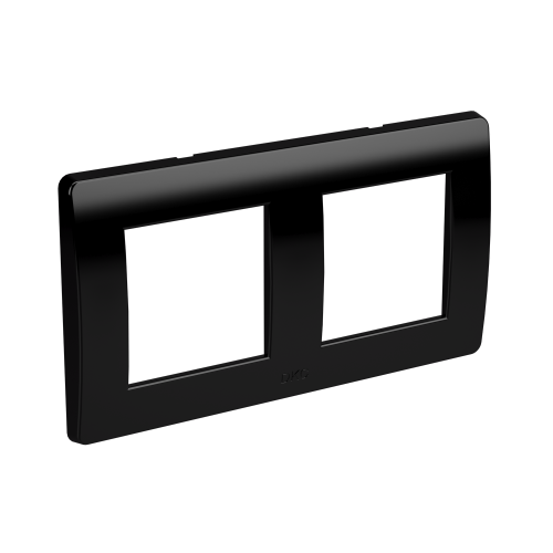 Рамка на 2+2 модуля (2-местная). черная. RAL7016 | 75012B | DKC