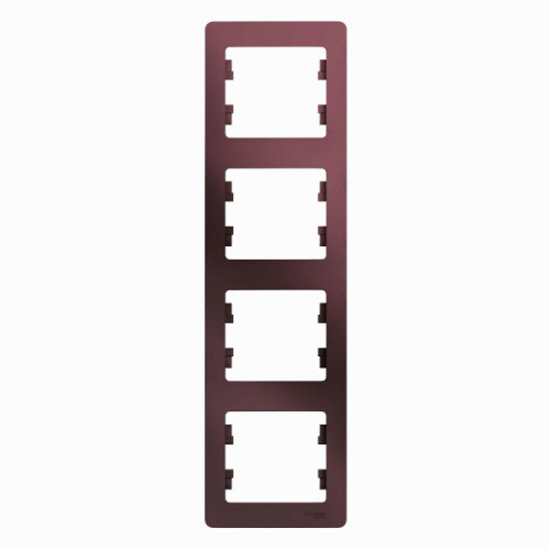 Glossa Баклажановый Рамка 4-ая, вертикальная | GSL001108 | SE