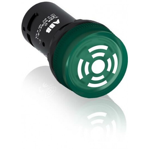 Зуммер CB1-600G с непрерывным сигналом, с подсветкой, зеленый, 24 В AC/DC|1SFA619600R6002| ABB