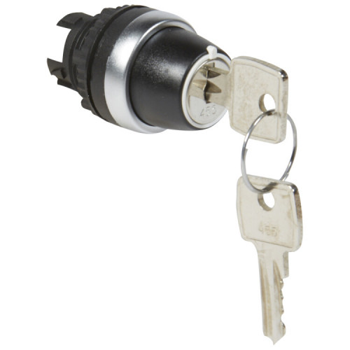 Переключатель с ключом № 455 - Osmoz - для комплектации - без подсветки - IP 66 - 2 положения с фиксацией - 45° | 023950 | Legrand