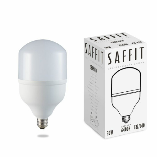 Лампа светодиодная промышленная SBHP1030 30W 6400K 230V E27-E40 | 55091 | SAFFIT
