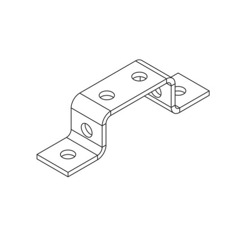 Прямоугольная скоба для сдвоенного СТРАТ профиля 41х41 (горячий цинк) | СКПгц4141-2 | Ostec