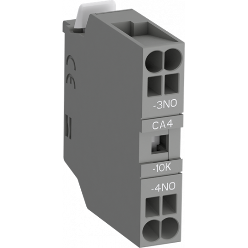 Блок контактный CA4-10K (1НО) фронтальный с втычными клеммами для контакторов AF09K-AF38K и реле NF22EK-NF40EK | 1SBN010160R1010 | ABB