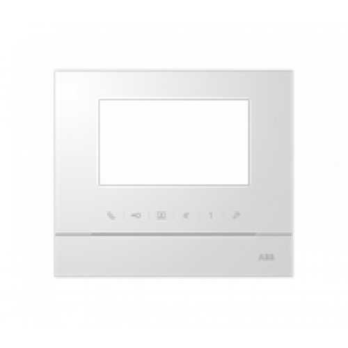 Рамка для абонентского устройства 4,3, белый, с символом индукционной петли|52313FC-W| ABB
