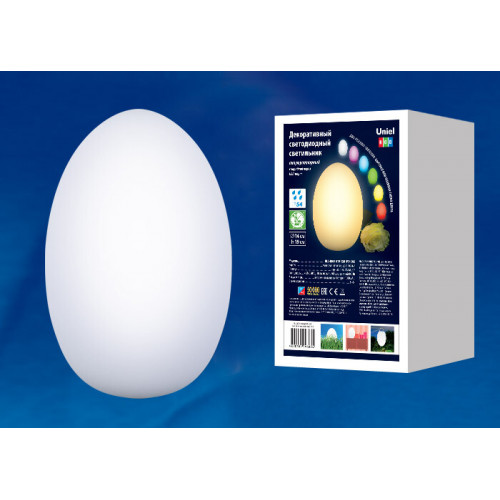 Декоративный аккумуляторный светильник ULG-R003 019/RGB IP54 EGG | UL-00003302 | Uniel