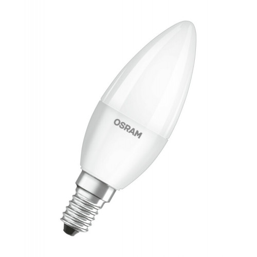 Лампа светодиодная LED LS CLB 60 6.5W/830 220-240V FR E14 550lm 240* 15000h свеча | 4058075134171 | Osram