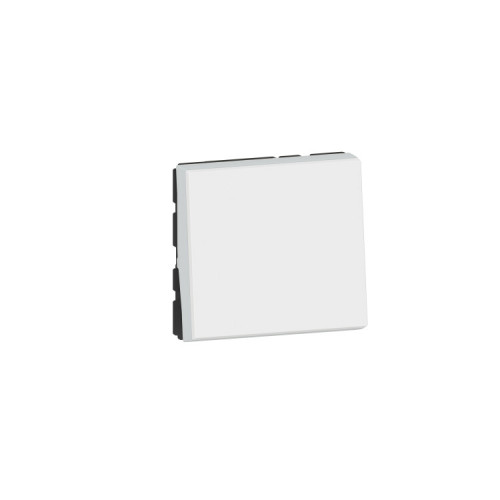 Выключатель - Mosaic - 10 AX - 2 модуля - белый | 077010L | Legrand