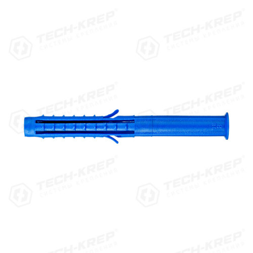Дюбель распорный Чапай 8х80 шипы+усы (синие) (300 шт) - пакет накл. ( 0,77 кг) | 111151 | Tech-KREP