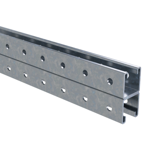 Двойной С-образный профиль 41х41,L1300, толщ 2,5 мм, нержавеющая сталь AISI 304 | IBPD4113C | DKC