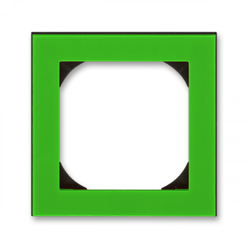 ABB Levit Зелёный / дымчатый чёрный Рамка одинарная 55х55 для механизмов BJE | 3901H-A05510 67 | 2CHH015510A4067 | ABB