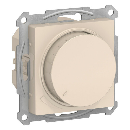 AtlasDesign Бежевый Светорегулятор (диммер) поворотно-нажимной, 630Вт, мех. | ATN000236 | Schneider Electric