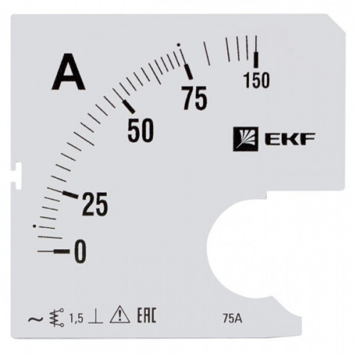 Шкала сменная для A961 75/5А-1,5 EKF PROxima | s-a961-75 | EKF