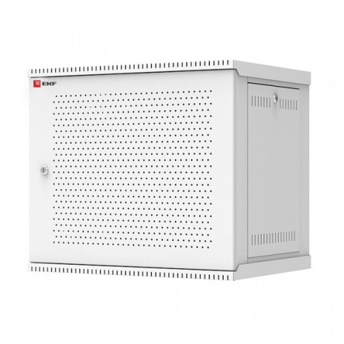 Шкаф телекоммуникационный настенный разборный 6U (600х450) дверь перфорированная, Astra A серия EKF Basic | ITB6P450D | EKF