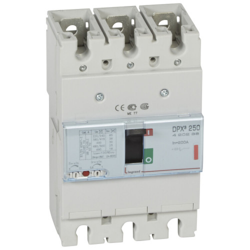 Автоматический выключатель DPX3 250 - термомагнитный расцепитель - 36 кА - 400 В~ - 3П - 200 А | 420238 | Legrand