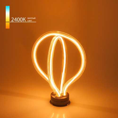 Лампа светодиодная Art filament 8W 2400K E27 double round (BL151) декоративная светодиодная филаментная | a043993 | Elektrostandard
