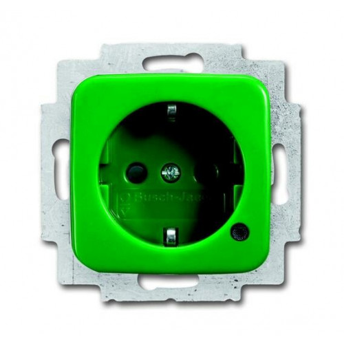 Розетка Schuko с индикацией LED, Duro, зеленый | 2013-0-5282 | 2CKA002013A5282 | ABB