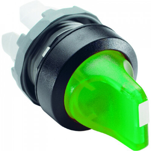 Переключатель M3SS1-11G (короткая ручка) зеленый 3-х позиционный с подсветкой только корпус) с фиксацией | 1SFA611210R1102 | ABB