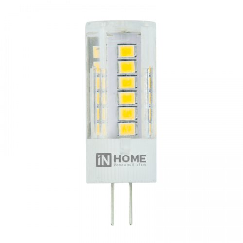 Лампа светодиодная LED-JC-VC 3Вт 12В G4 4000К 260Лм | 4690612019796 | IN HOME