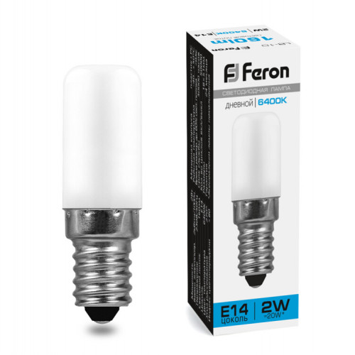 Лампа светодиодная LB-10 (2W) 230V E14 6400K для холодильника | 25988 | FERON