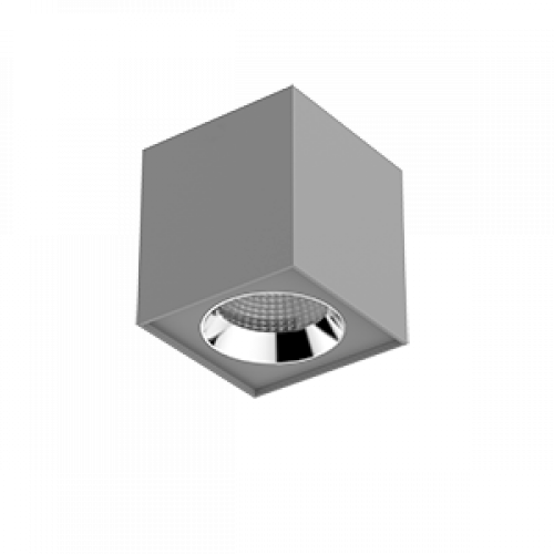 Светильник светодиодный DL-02 Cube накладной 125*135 20W 4000K 35° RAL7045 серый муар | V1-R0-H0360-20000-2002040 | VARTON