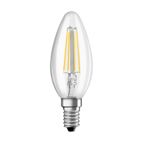 Лампа светодиодная филаментная диммируемая LED Superstar B 470лм 3,4Вт 2700К E14 колба B 300° прозр стекло 220-240В | 4058075602731 | OSRAM
