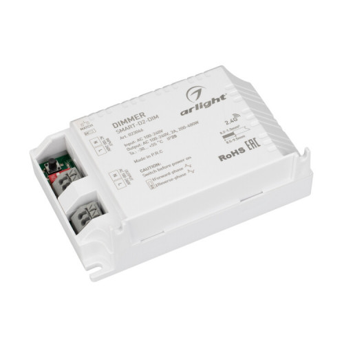 Диммер SMART-D2-DIM (100-240V, 2A, TRIAC, 2.4G) | 023066 | Arlight