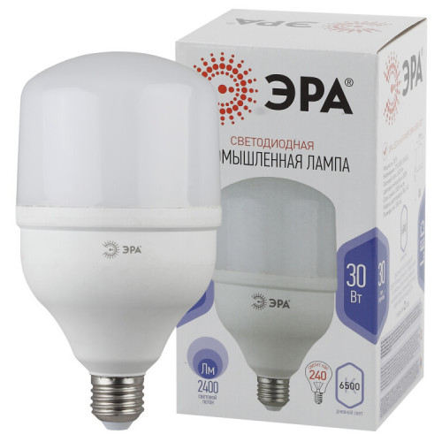 Лампа светодиодная промышленная LED POWER T100-30W-6500-E27 ЭРА (диод, колок, 30 Вт, хол, E27) (20/600) | Б0049597 | ЭРА