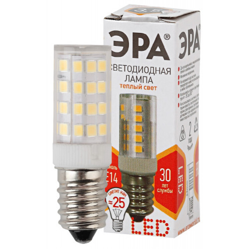 Лампа светодиодная LED T25-3,5W-CORN-827-E14 СТАНДАРТ (диод, капсула, 3,5Вт, тепл, E14) | Б0028744 | ЭРА