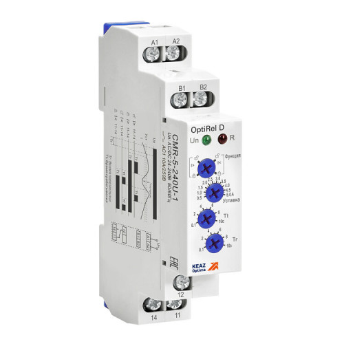 Реле контроля тока OptiRel D CMR-16-240U-1 16…16А 10А 1СО 24-240АС/DC | 332028 | КЭАЗ