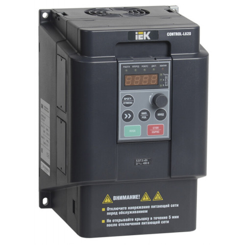 Преобразователь частоты CONTROL-L620 380В, 3Ф 4-5,5 kW | CNT-L620D33V004-055TE | IEK
