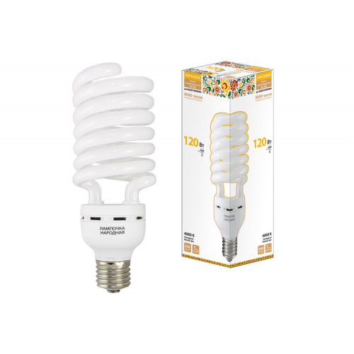 Лампа энергосберегающая КЛЛ 120Вт Е40 840 cпираль НЛ-HS | SQ0347-0049 | TDM